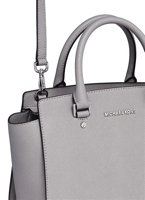 michael kors henkeltasche selma medium|Michael Kors saffiano satchel.